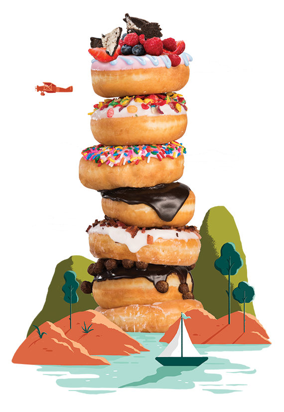 Brunch Favorites Donut Tower
